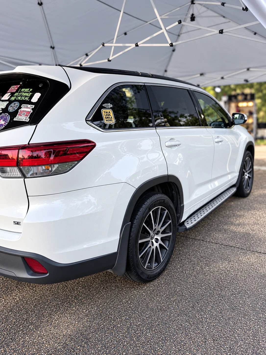 A Toyota Highlander SUV after an exterior detail