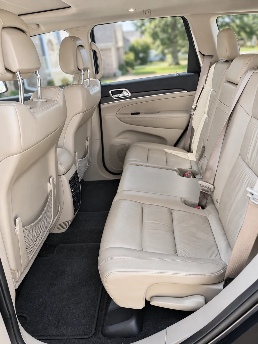 Jeep second-row seats cleaned and conditioned