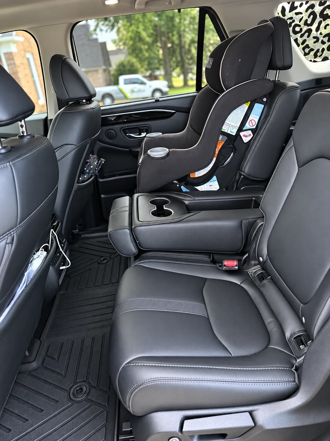Honda Pilot second-row seats cleaned and conditioned